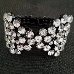 Bling! Crystal/Black Colored Bracelet
